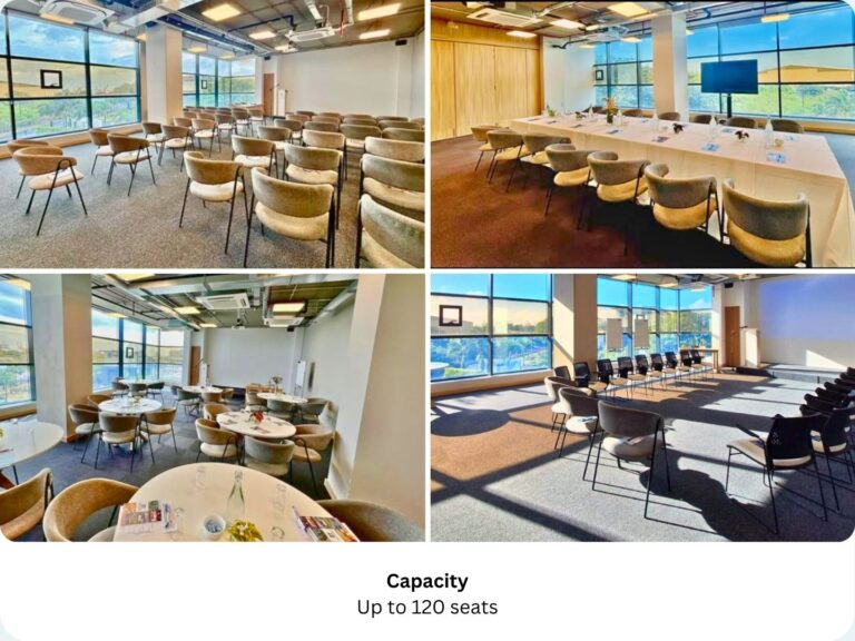 Conference and Event space for rent in Mauritius with panoramic views at Le Suites The Docks