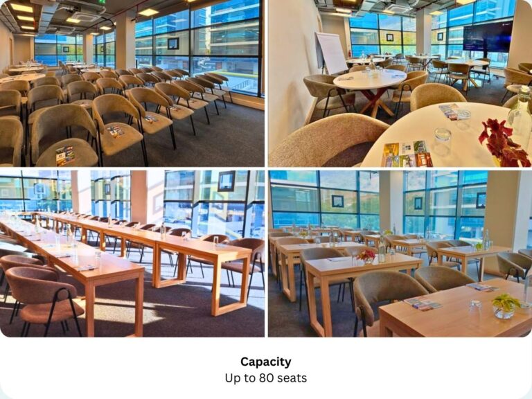 Conference and Event space for rent in Mauritius with panoramic views at Le Suites The Docks